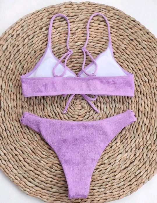 Strój kąpielowy bikini push up wiązany L 40 Nowy