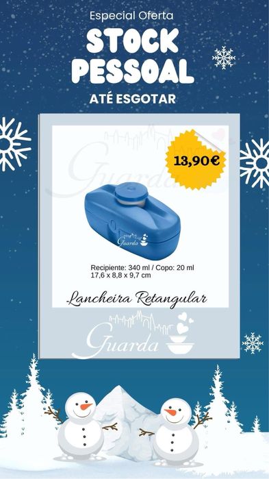 Lancheira rectangular - tupperware