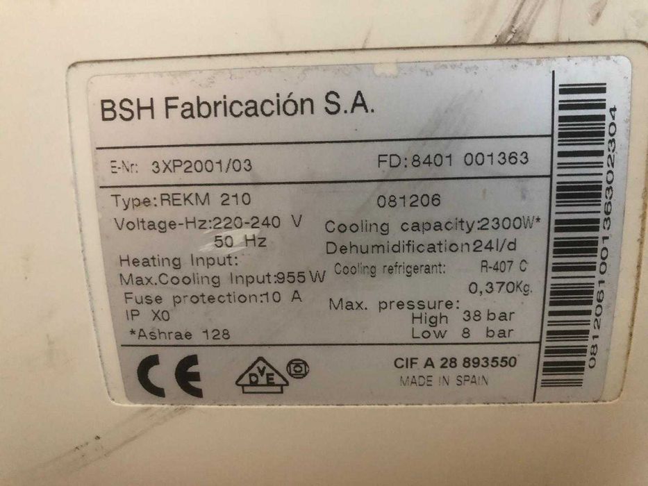 Ar Condicionado Portátil Balay Coolstar (8000 BTU) – A funcionar