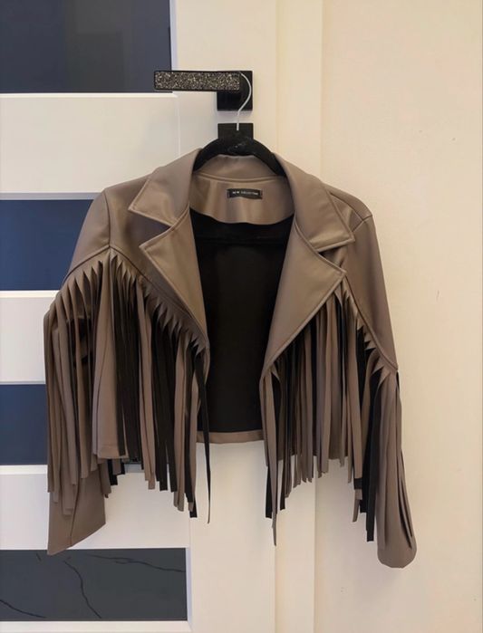 Damska ramoneska z fredzlami