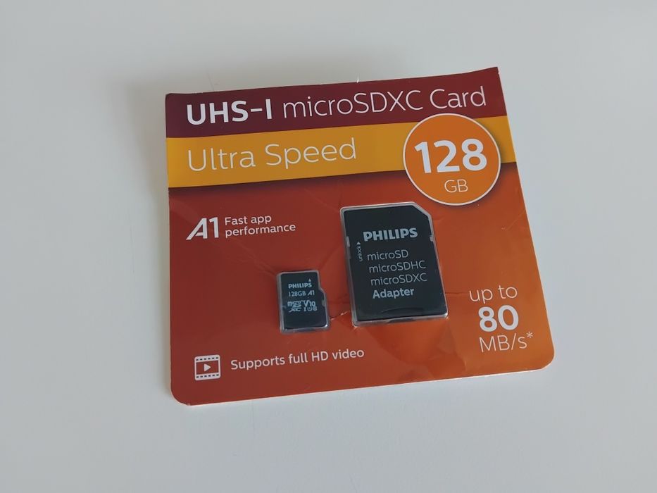 Cartão Micro SD Philips 128GB Como Novo
