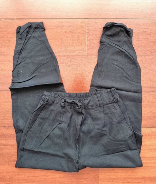 Calças pretas Bershka, tamanho XS