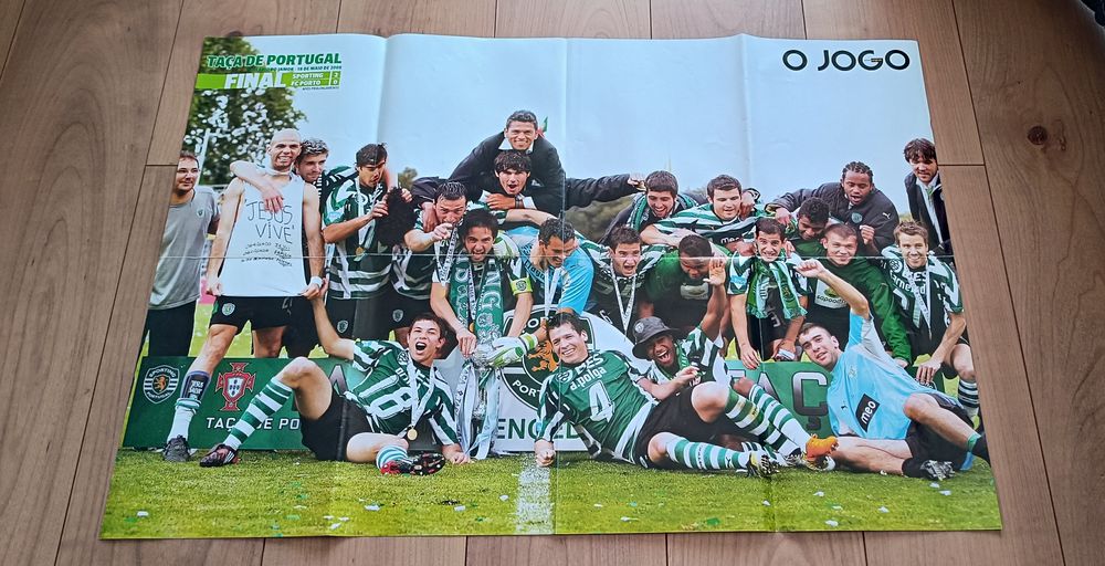 Pack Sporting: 1 Poster, 1 caneta original, 2 equipamentos e cartão ho