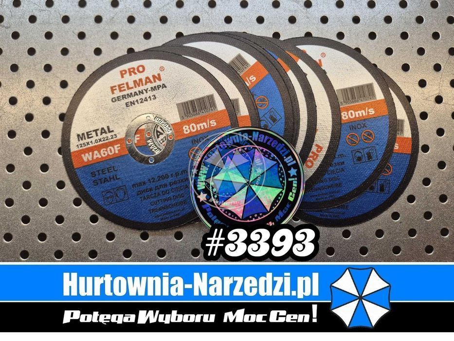 10 szt. Tarcza do metalu INOX 125x1,0mm Tarcze do metalu inox 125mm