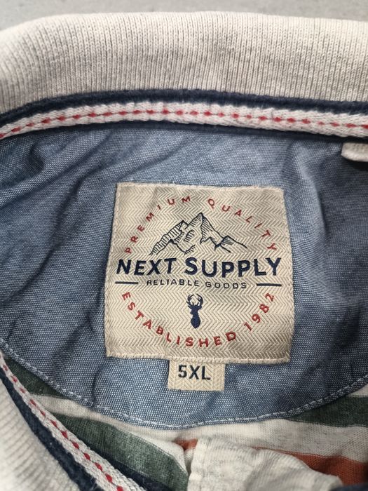 Męska koszulka polo plus size 5XL Nest Supply 100% bawełna t-shirt