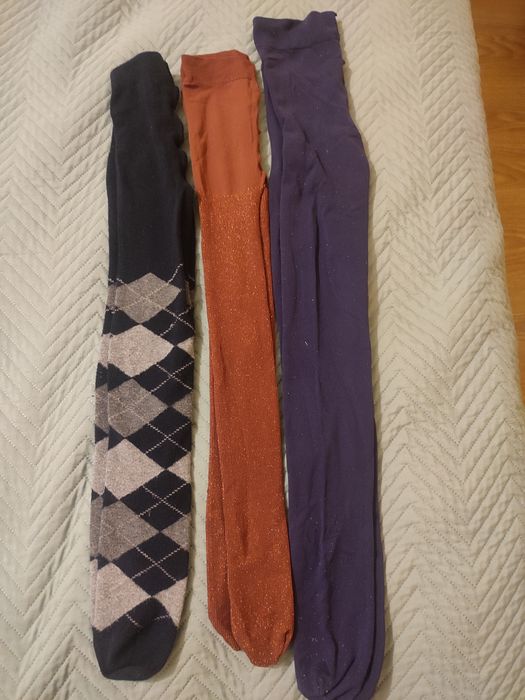 3 pary rajstop r.116/122