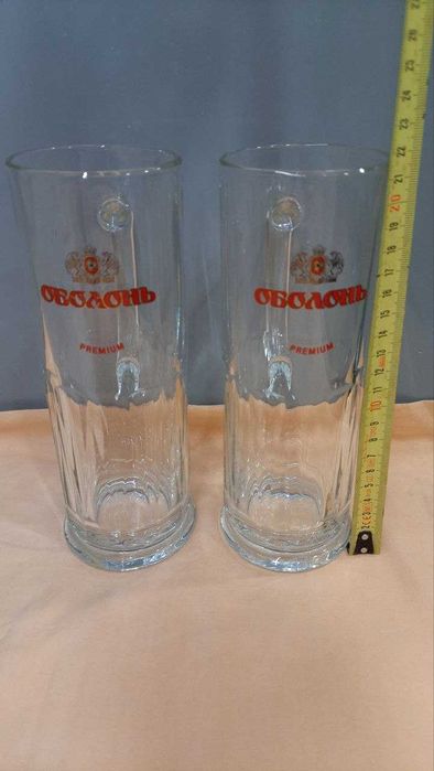 Пивні келихи бокали  Оболонь 0,5л