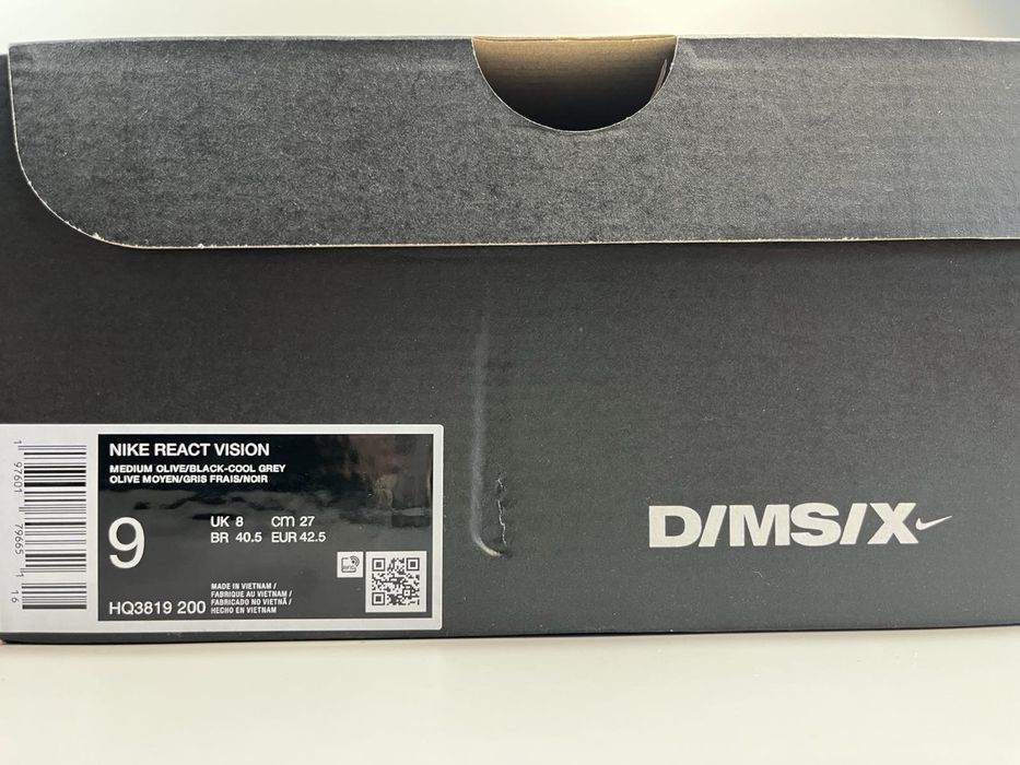 Кроссовки Nike React 42.5 размер (по стельке 27 см)