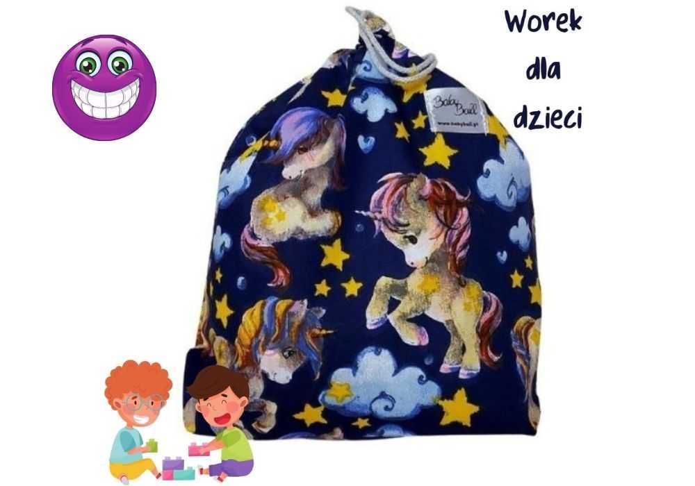 Worek na buty do przedszkola żłobka dla dzieci bawełniany