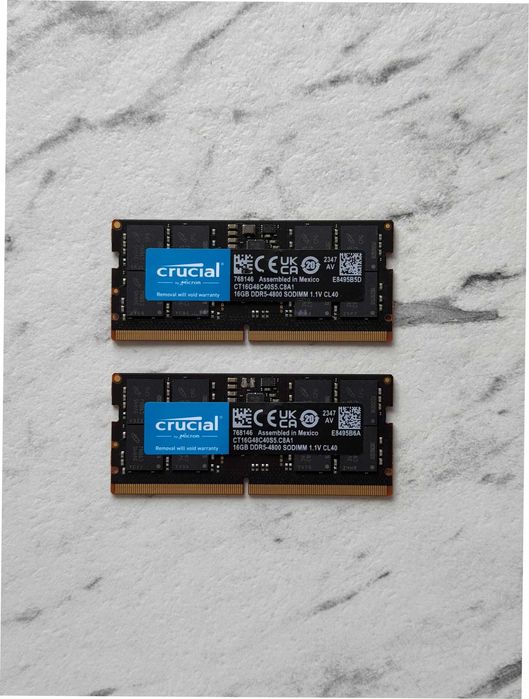 Оперативна пам'ять Crucial 32GB (2x16GB) DDR5-4800 CL40 SODIMM Kit