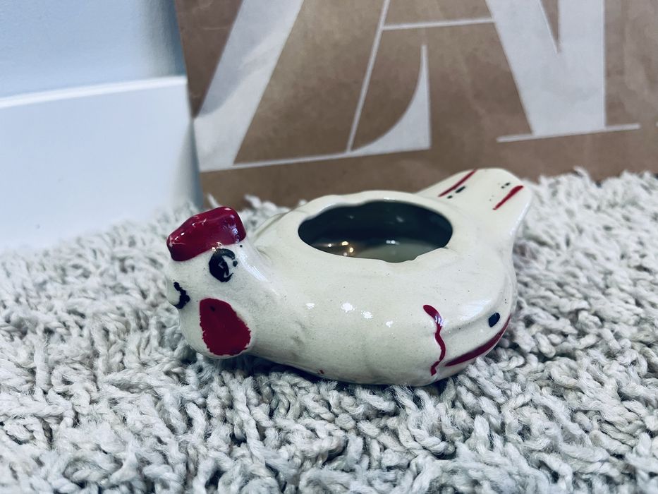 Porcelanowa kura kurka figurka posąg ceramika