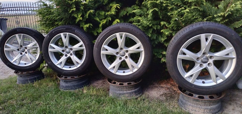 Felgi Oryginał Audi A3 A4 A6  7,5Jx17 ET38 5x112 opony lato 225/50R17