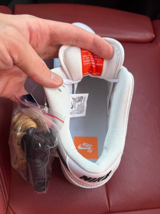 (БЕЗ ПЕРЕДОПЛАТИ) Nike SB Dunk Low White Gum найк данк білі шкіряні