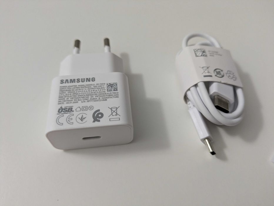 Ładowarka SAMSUNG USB-C 25W + Kabel Super Szybkie Ładowanie Oryginalna Nowa Gwarancja