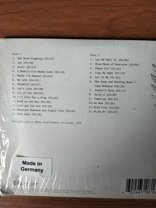 CD duplo Paul McCartney & Wings