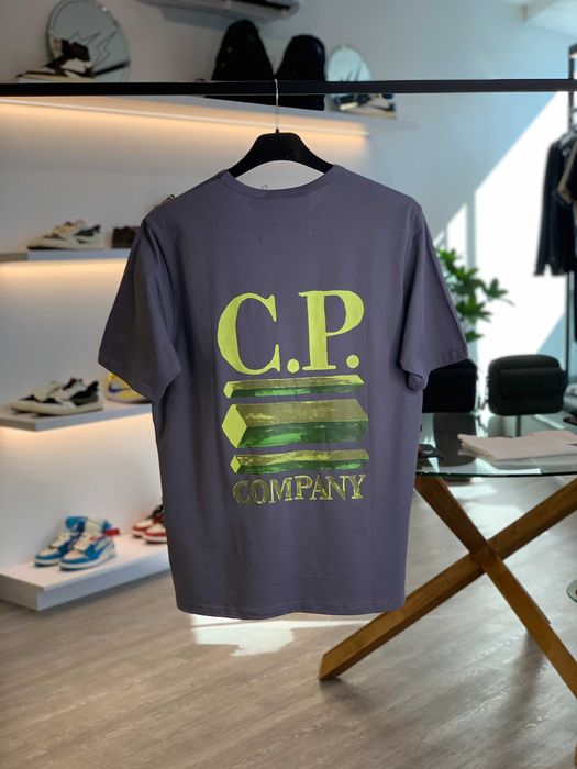 Футболка C.P. Company 30/1 Jersey Logo Graphics T-Shirt Grey