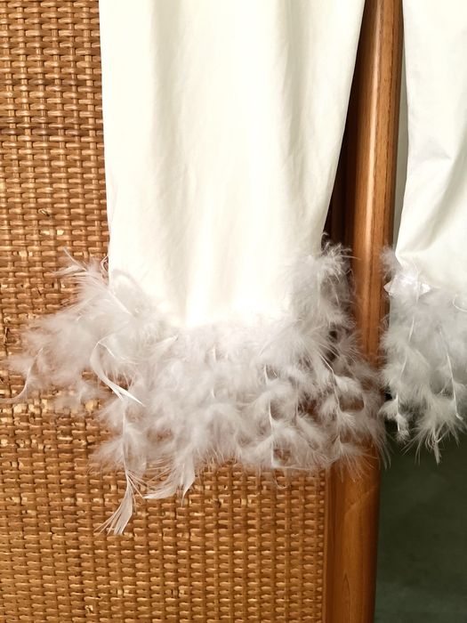 Брюки с перьями, нейлоновые