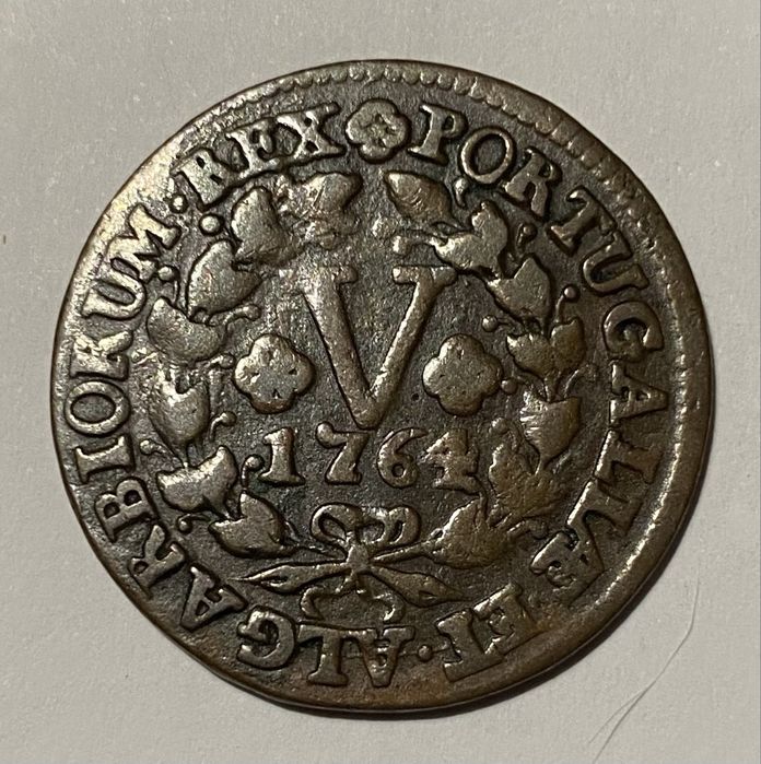 Moeda  800 - D JOSE I - V Reis 1764