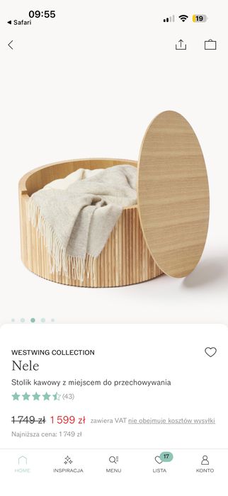 Stolik kawowy westwing