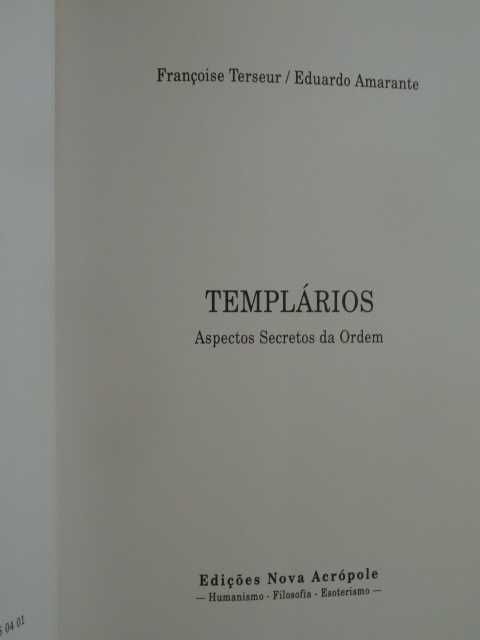 Templários de Françoise Terseur - 1ª Edição