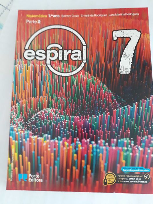 Livros de Matemática 7ºano Espiral, Porto Editora (ou inidividuais)