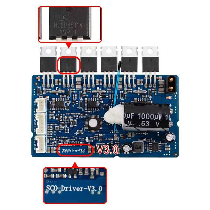 Placa Controladora Xiaomi (M365 1S Pro2 Mi3) Reforçada V3.0 48v 36v