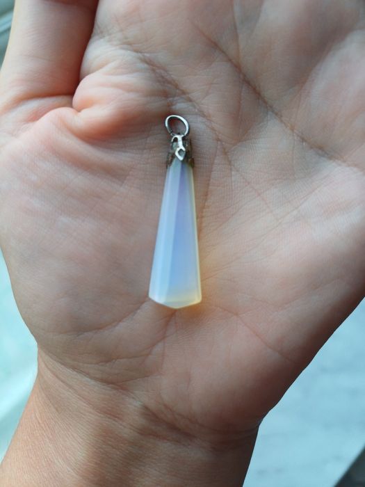 Кулон місячний камінь "опал"