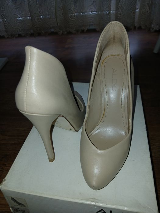 Szpilki ALDO Kochler – Skóra Naturalna Nude/Beż – Rozmiar 36