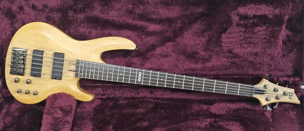 ESP LTD B-205 Spalted Maple Natural Satin