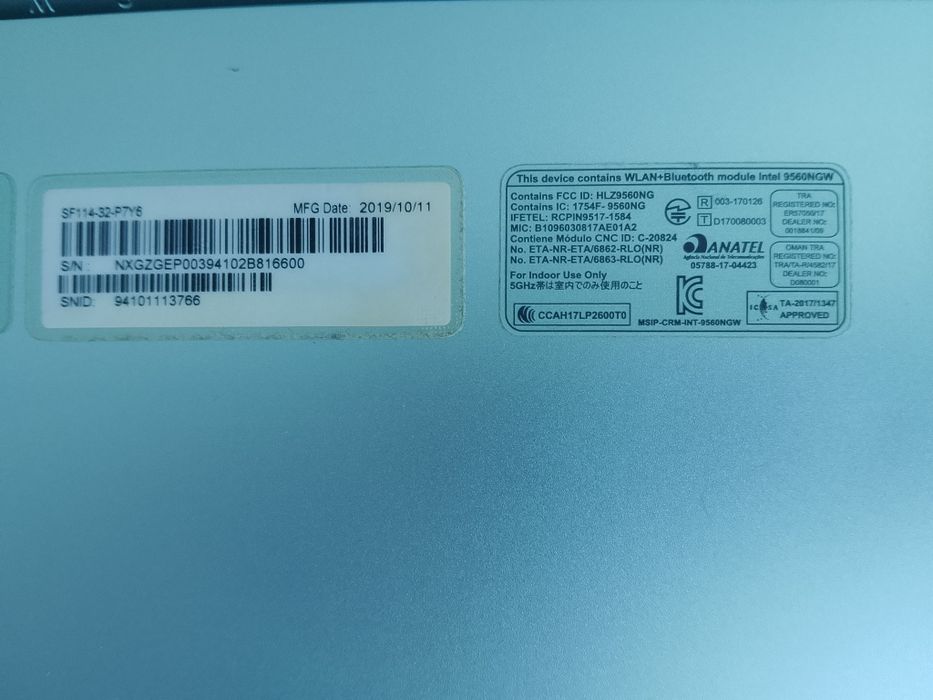 Laptop Acer Swift SF114-32 zielony