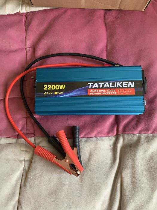 Інвертор Tataliken 12-220В 2200W (реальні 1200Вт) чистий синус