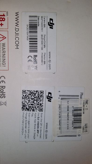 Drone Dji Phantom 2 Vision Plus sem bateria