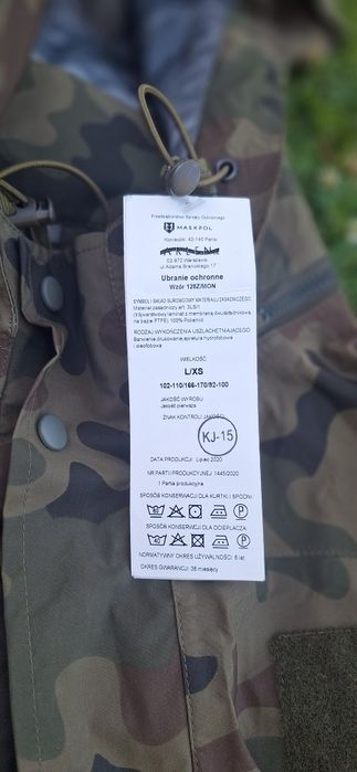 Ubranie ochronne goratex