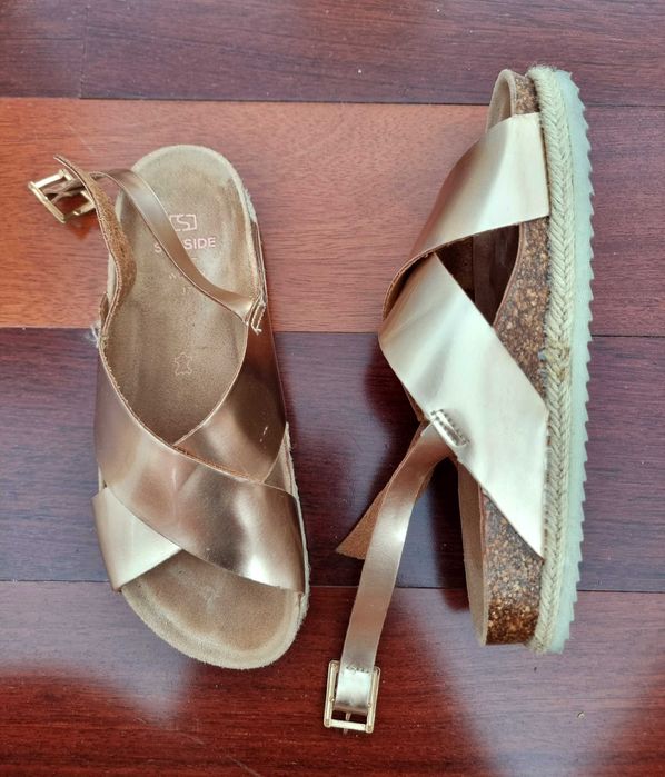 Sandálias em tom acobreado Seaside, tamanho 37