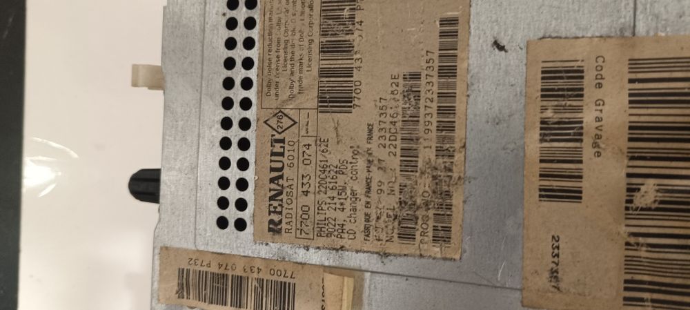 Radio de carro Renault e Sc201