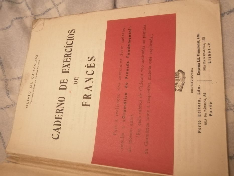Caderno Exercícios Francês N°0763