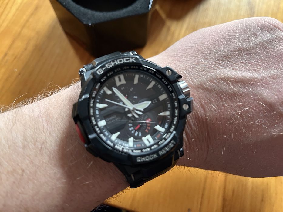 Часы Casio G-Shock Graviti серия для пилотов.