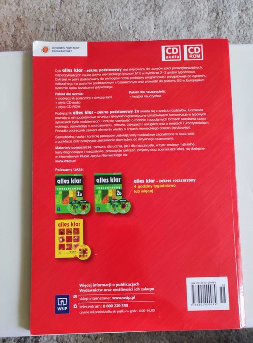 Podręcznik Alles Klar 2a Zakres Podstawowy Wsip