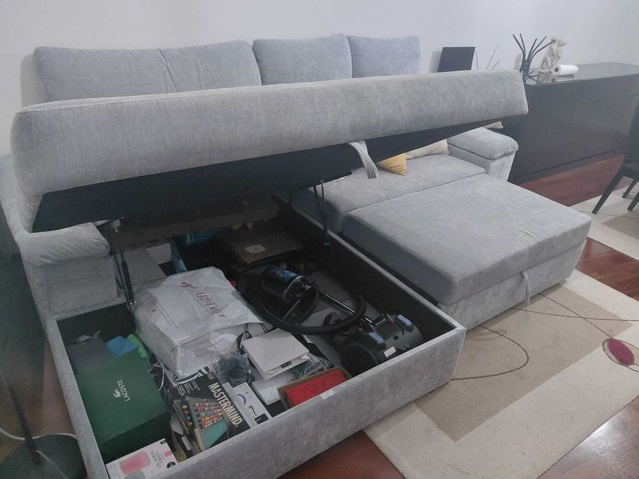 Sofá Cama Cinzento