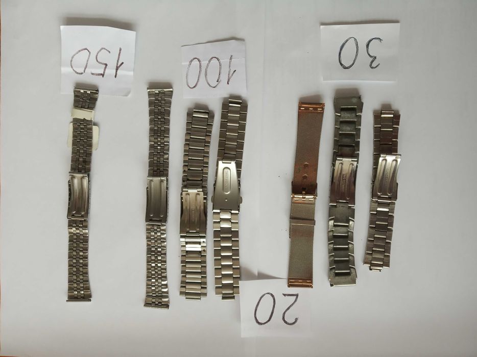 Металеві браслети до годинників
