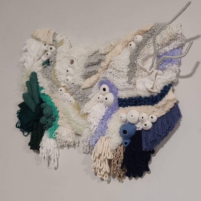 Painel de parede feito à mão - macramé