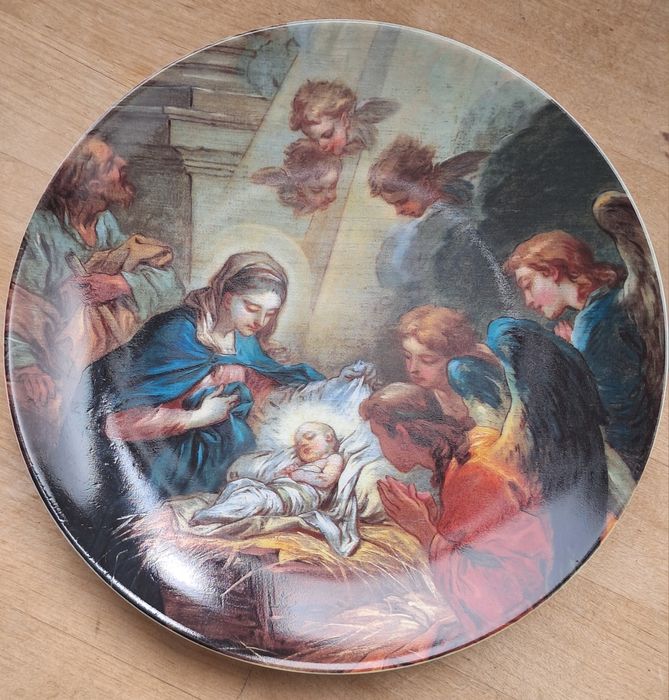 6 pratos Vista Alegre - Coleção Festa de Natal 1989