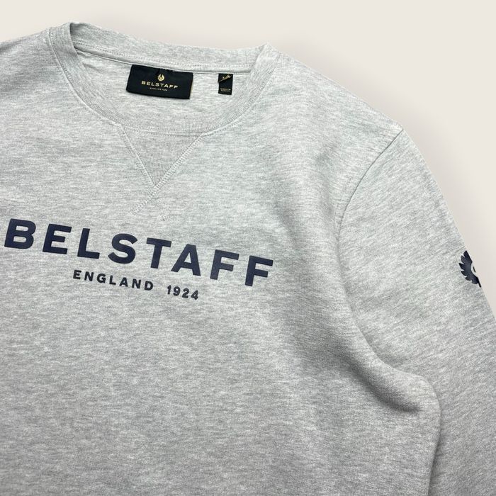 Szara męska bluza crewneck belstaff fit s/m