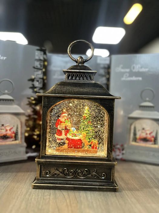 Новорічний музичний ліхтар нічник з підсвічуванням