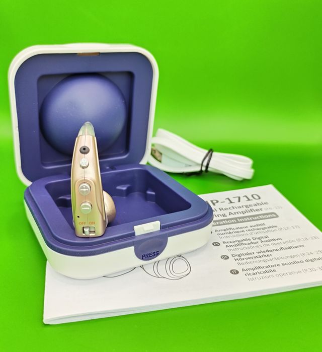 Слуховий апарат Delmicure VHP-1710, цифрова схема, 4 режими, 16 канал