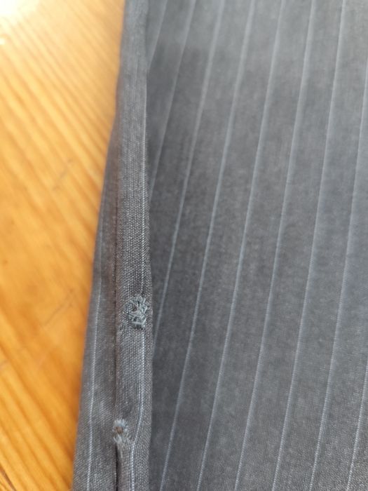 Spodnie damskie w paski proste rozmiar M//L