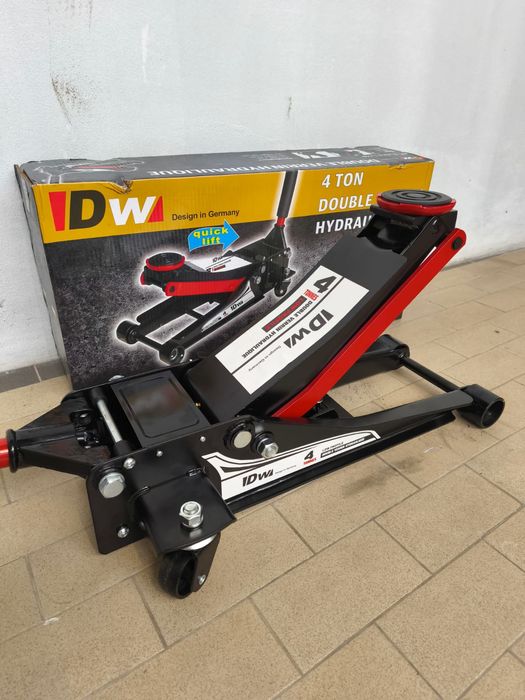 Macaco hidráulico de 4 toneladas pistão duplo rebaixado baixo perfil