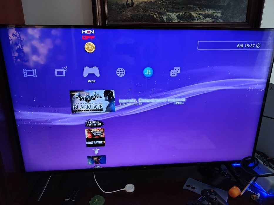 Ps3 slim 2 pady HEN +5 płyt z grami