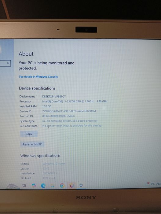 Laptopa Sony SVT131A11M