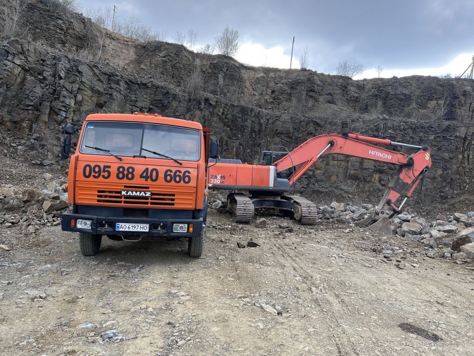 Щебень отсев бут пісок